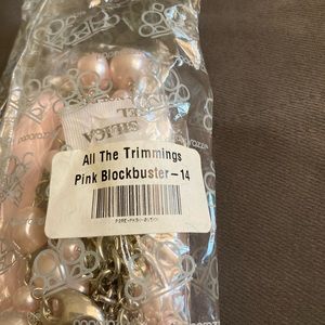 Pink and silver necklace (long)